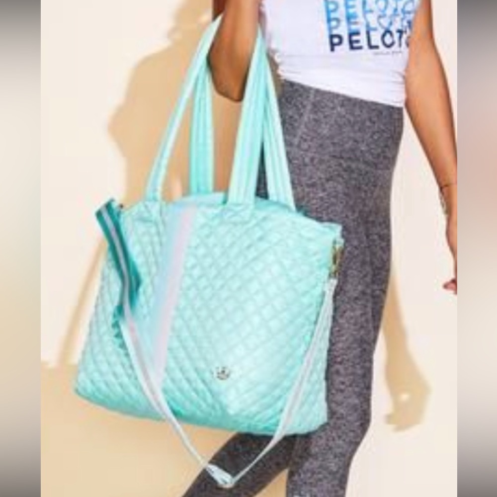 Peloton x Oliver Thomas Mint Kitchen Sink Tote NWOT